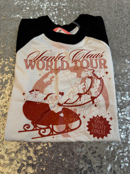 Santa Claus World Tour Toddler Raglan Size 2T
