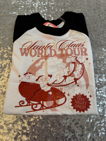 Santa Claus World Tour Toddler Raglan Size 2T