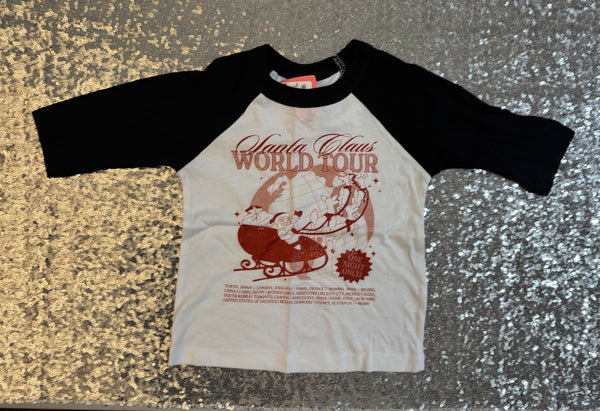 Santa Claus World Tour Toddler Raglan Size 2T