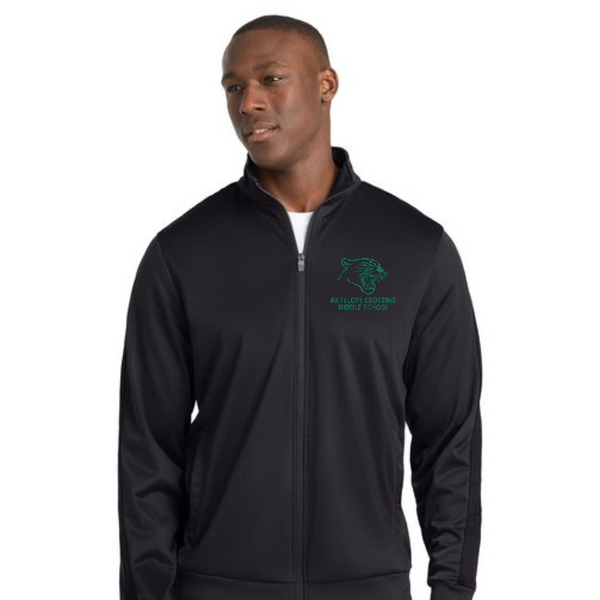 Antelope Crossing Middle School Embroidered Full Zip Track Jacket (Men's & Women's)