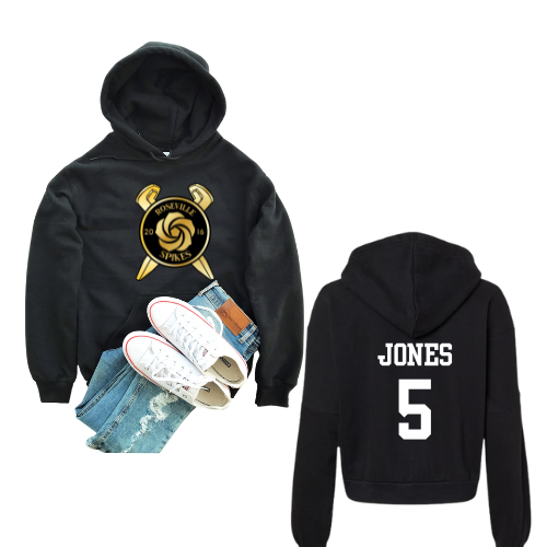 Spikes Hoodie, Logo & Name + Number