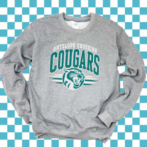 Cougars Mascot Crewneck Sweatshirt