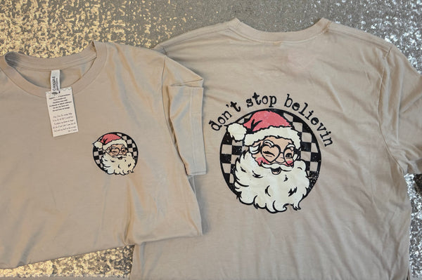 Don't Stop Believing Unisex Tee size Large