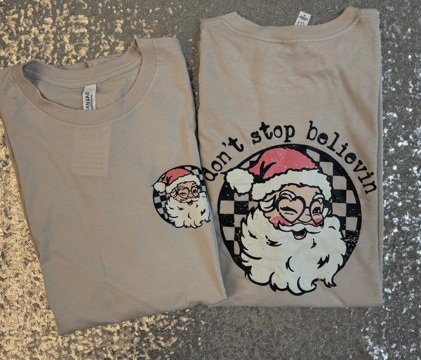 Don't Stop Believing Unisex Tee size Large