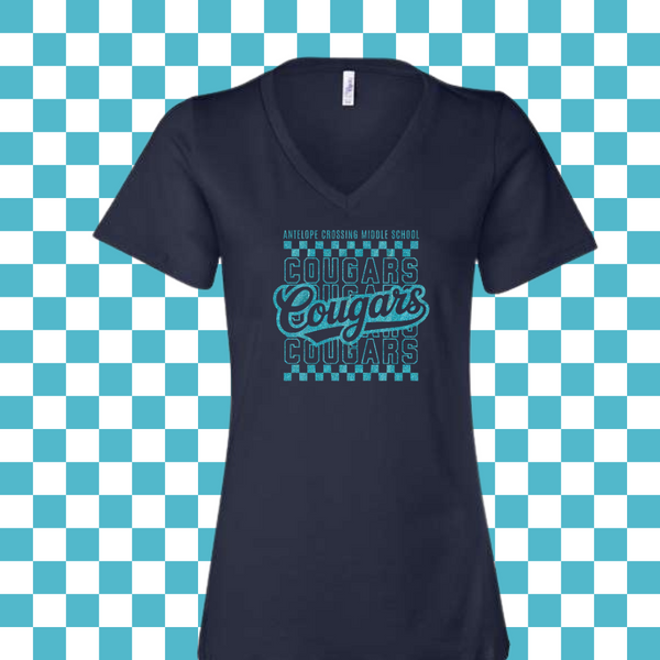 ACMS Cougars Retro Shirt (Unisex & Women's V-neck)