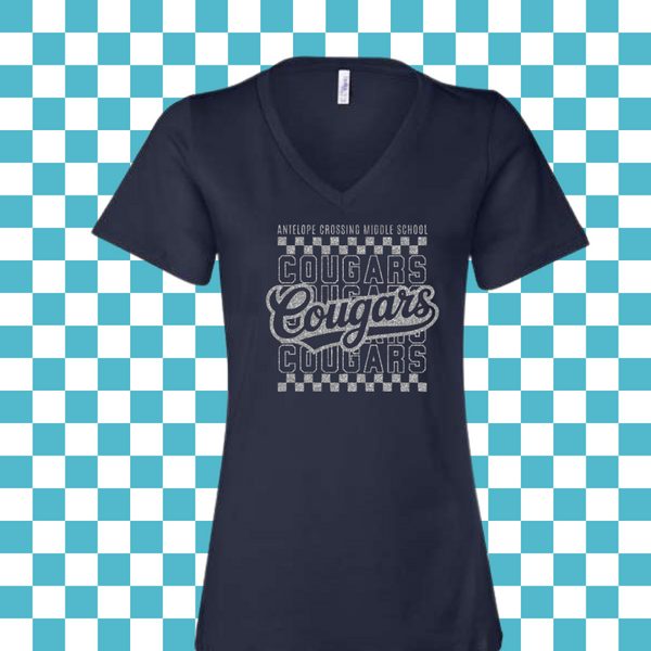 ACMS Cougars Retro Shirt (Unisex & Women's V-neck)