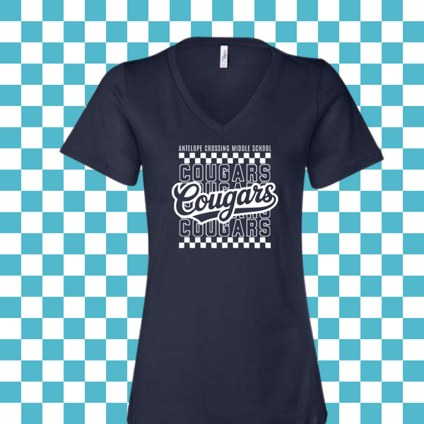 ACMS Cougars Retro Shirt (Unisex & Women's V-neck)