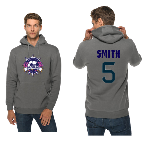 Thorns Hoodie, Logo & Name + Number