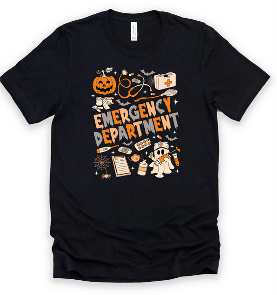 Halloween ER Short Sleeve Shirt (Front Only)
