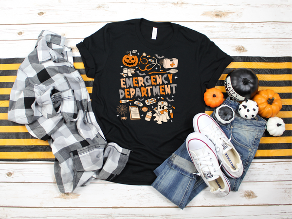 Halloween ER Short Sleeve Shirt (Front Only)