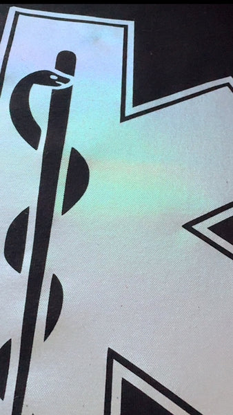 Flocked Holographic Emergency Department Tee