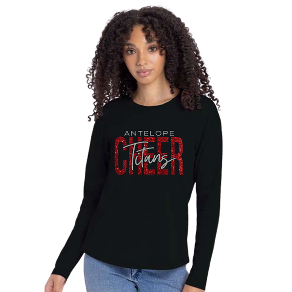 Glitter Long Sleeve Titans Cheer (Unisex & Women's)
