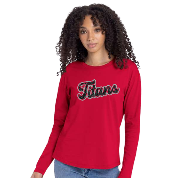 Glitter Long Sleeve Titans Cheer (Unisex & Women's)