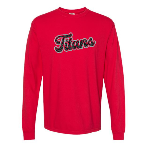 Glitter Long Sleeve Titans Cheer (Unisex & Women's)