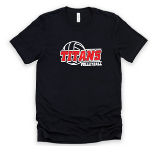 Titans Volleyball Unisex T-Shirt (Black or Red)