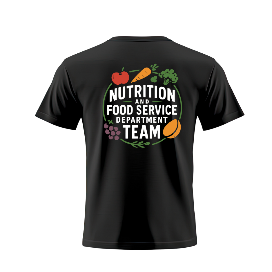 Custom order for Sutter Health Nutrition & Food Service Department Tees (2025)