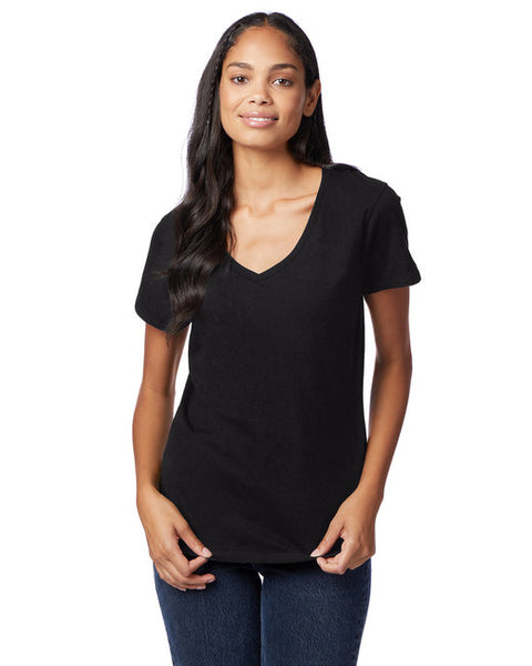 Glitter Antelope Swim Team Women's V-Neck Shirt