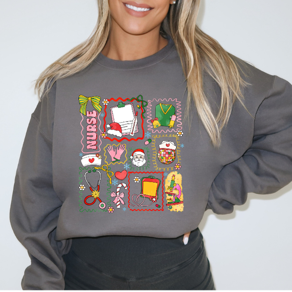Christmas Coquette Crewneck Sweatshirt