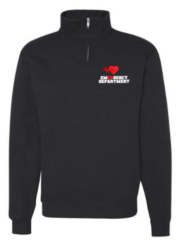 ED Heart EKG Quarter Zip Sweatshirt