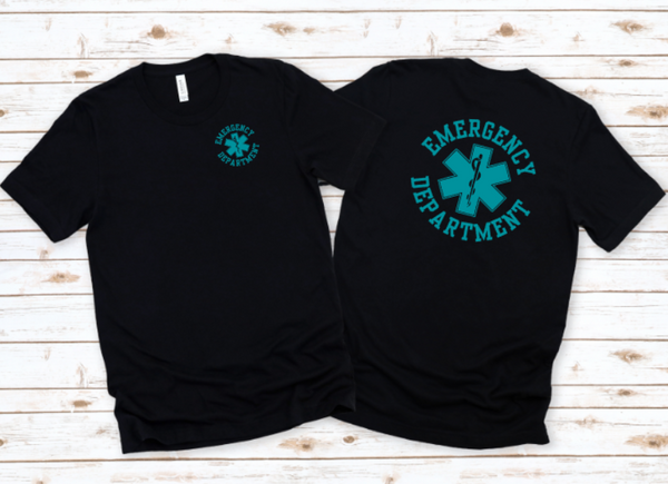 Emergency Department Star of Life Circular Short Sleeve Tee