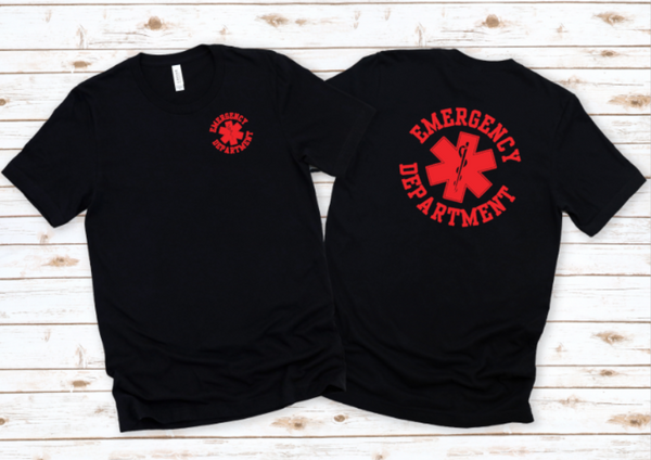Emergency Department Star of Life Circular Short Sleeve Tee
