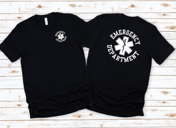 Emergency Department Star of Life Circular Short Sleeve Tee