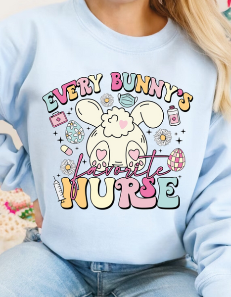 Every Bunny's Favorite Nurse Short Sleeve Shirt