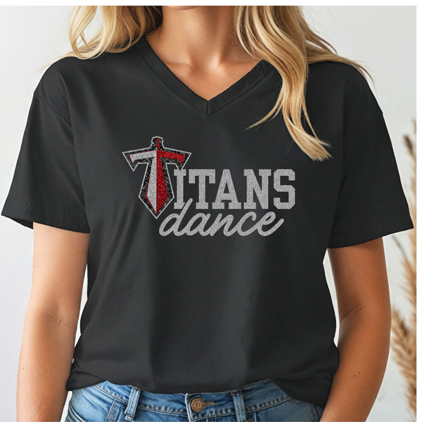 Glitter Titans Dance T-Shirt (Unisex or Women's)