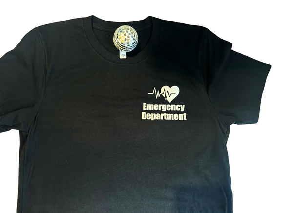 Flocked Holographic Emergency Department Tee