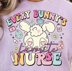 Every Bunny's Favorite Nurse Short Sleeve Shirt