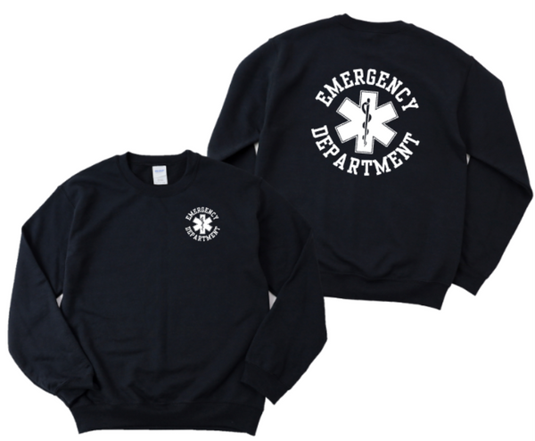 Emergency Department Star of Life Circular Crewneck Sweatshirt