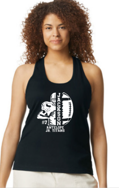 Personalized Antelope Jr. Titans Football Tank Top (Mens & Womens)