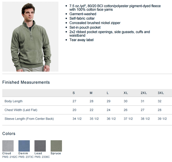 Vintage Feel Emergency Department Quarter Zip