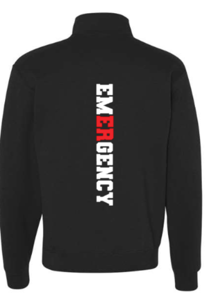 ED Heart EKG Quarter Zip Sweatshirt