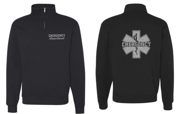 Glitter Emergency Star of Life Quarter Zip (new)