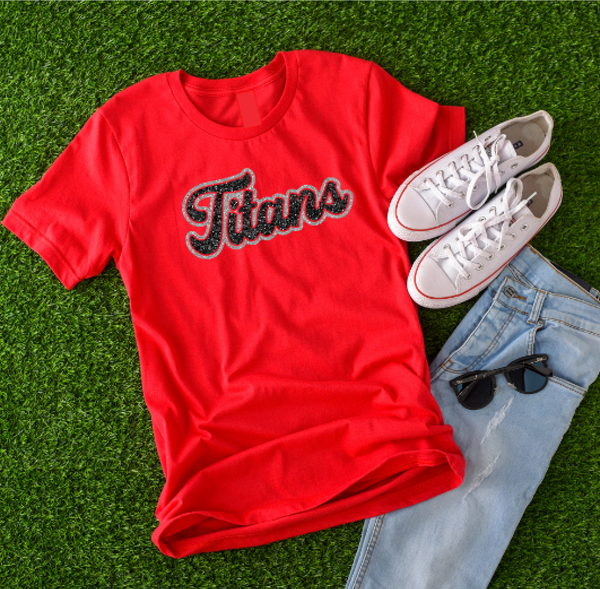 Glitter Titans Tee (Unisex or Women's V-Neck)