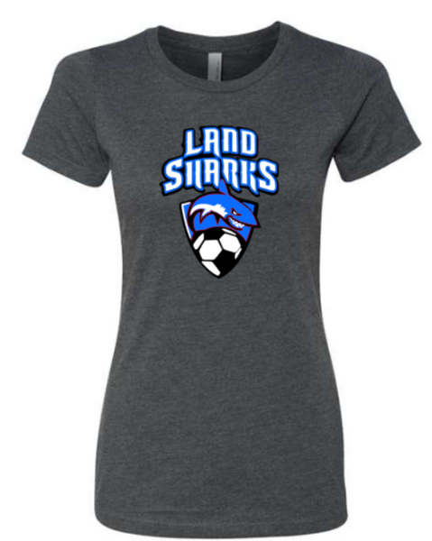 Land Sharks Womens Triblend Crewneck Tee