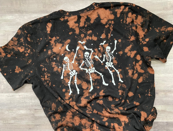 Distressed Dancing Skelly Tee